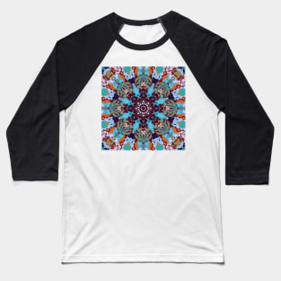 Turquoise mandala Baseball T-Shirt